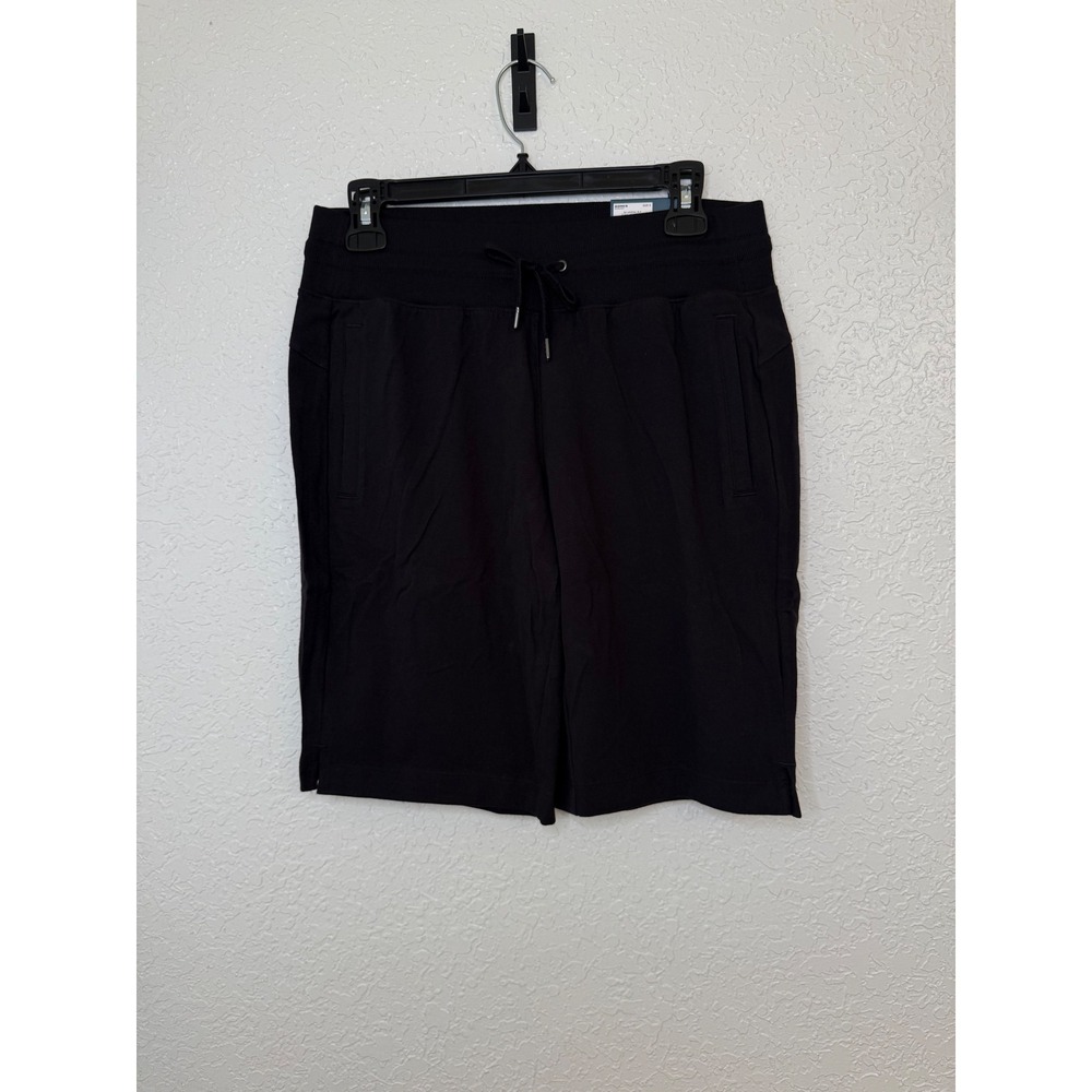 Tek Gear Women Black Essential Gear Bermuda Mid Rise Athletic‎ Shorts Size S